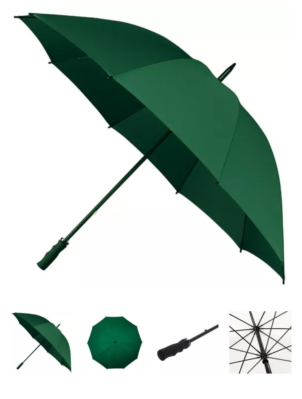 Nieuwe groene windproof paraplu - 130 cm diameter, Verzenden, Nieuw, Groen