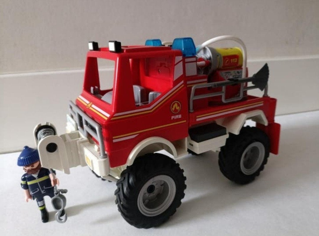 Playmobil brandweerwagen 9466, Kinderen en Baby's, Speelgoed | Playmobil, Complete set, Voertuig, Ophalen of Verzenden, Zo goed als nieuw