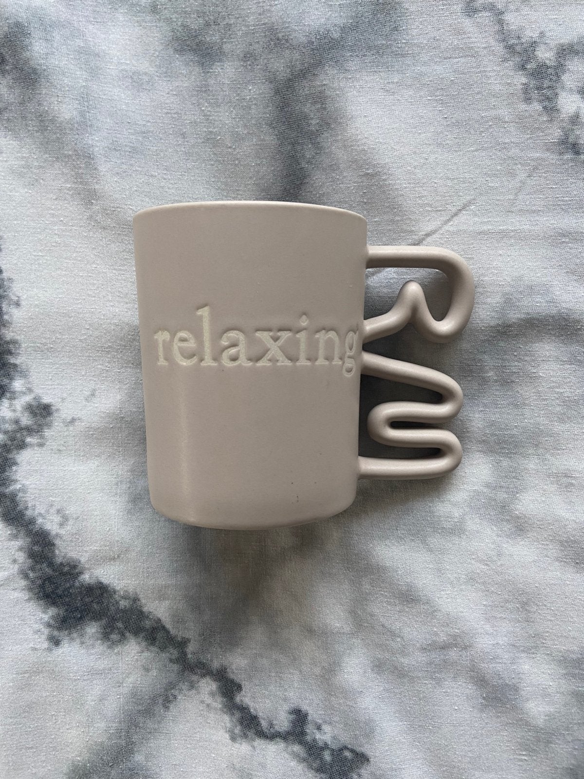 Riviera Maison relaxing mok, Overige merken, Ophalen of Verzenden, Zo goed als nieuw, Overige stijlen