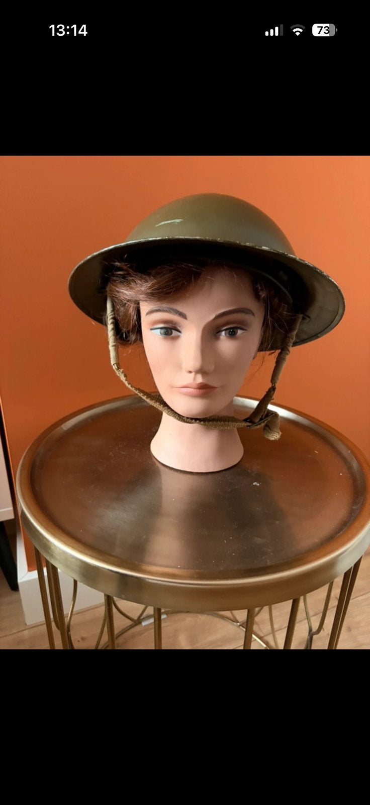 Ww2 mk2 Britse helm maker Austin Motor Co Ltd Cowley 1941, Ophalen of Verzenden, Nederland, Helm of Baret