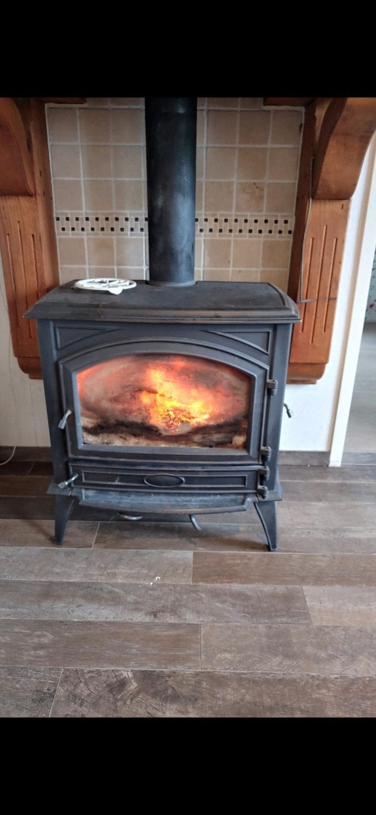 Gereserveerd!!     Dovre houtkachel, Huis en Inrichting, Ophalen of Verzenden, Gebruikt, Hout, Houtkachel