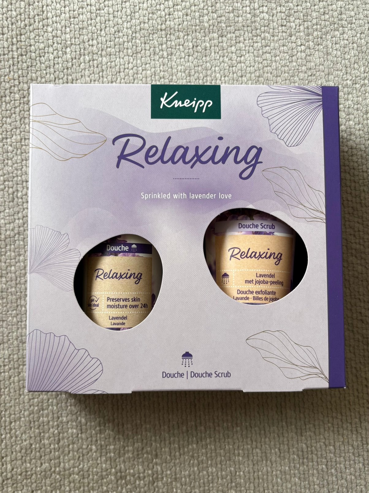 Kneipp Relaxing Douche & Douche Scrub Lavendel Set, Ophalen of Verzenden, Nieuw, Bad & Douche