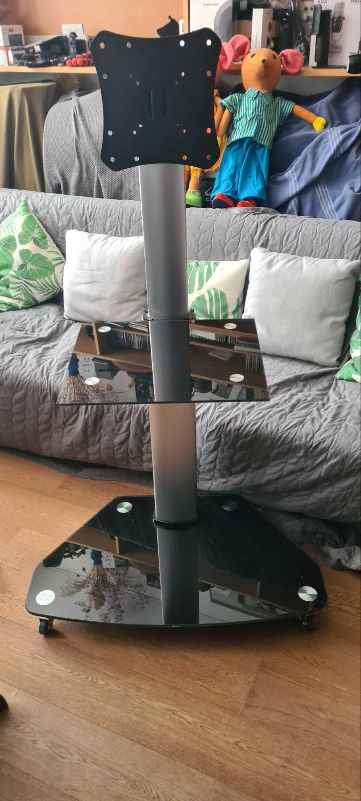 TV Standaard op Wieltjes - Verrijdbaar en Modern Design, Ophalen, Gebruikt