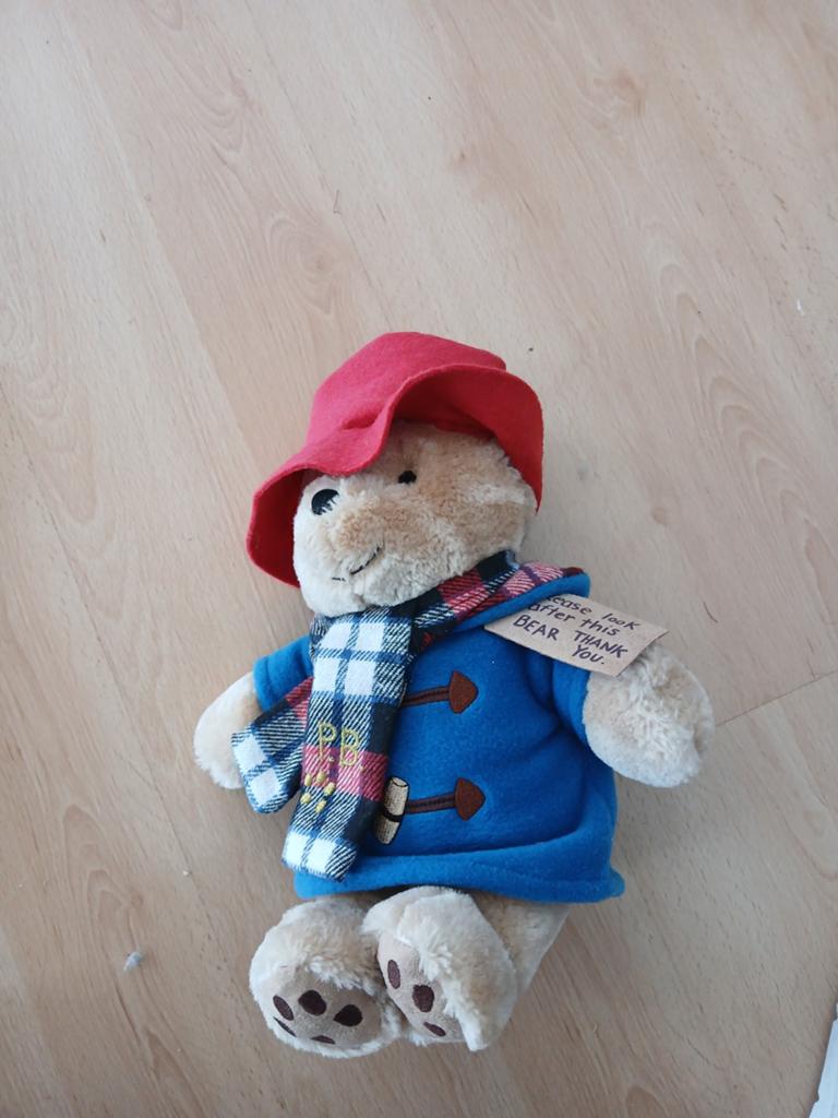 Paddington Beer Knuffel met Jas en Hoed, Overige merken, Overige karakters, Beer, Ophalen of Verzenden