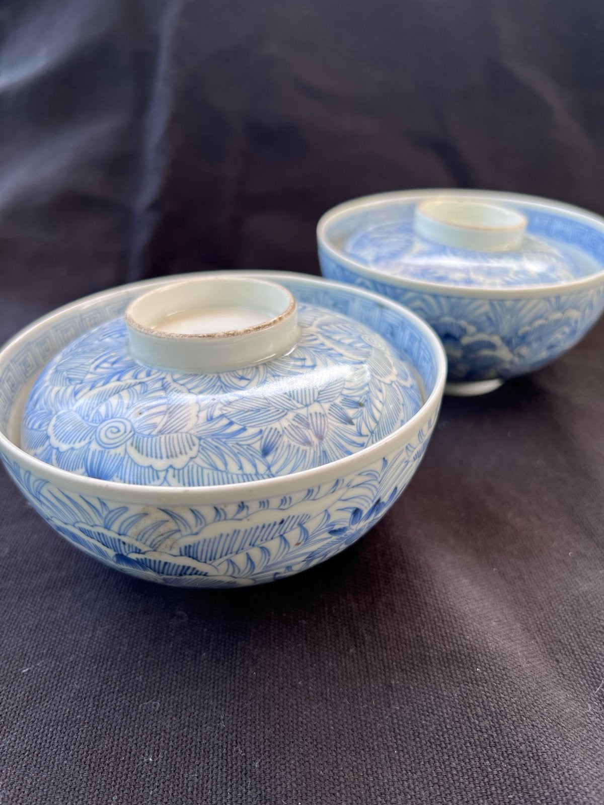 2 oude japanse rijst kommen, Ophalen of Verzenden
