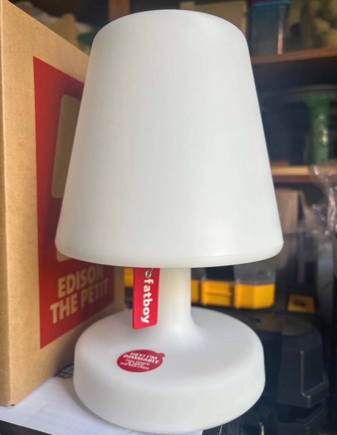 Fatboy Edison the Petit - Draagbare LED Tafellamp, Ophalen of Verzenden, Nieuw, Kunststof, Minder dan 50 cm