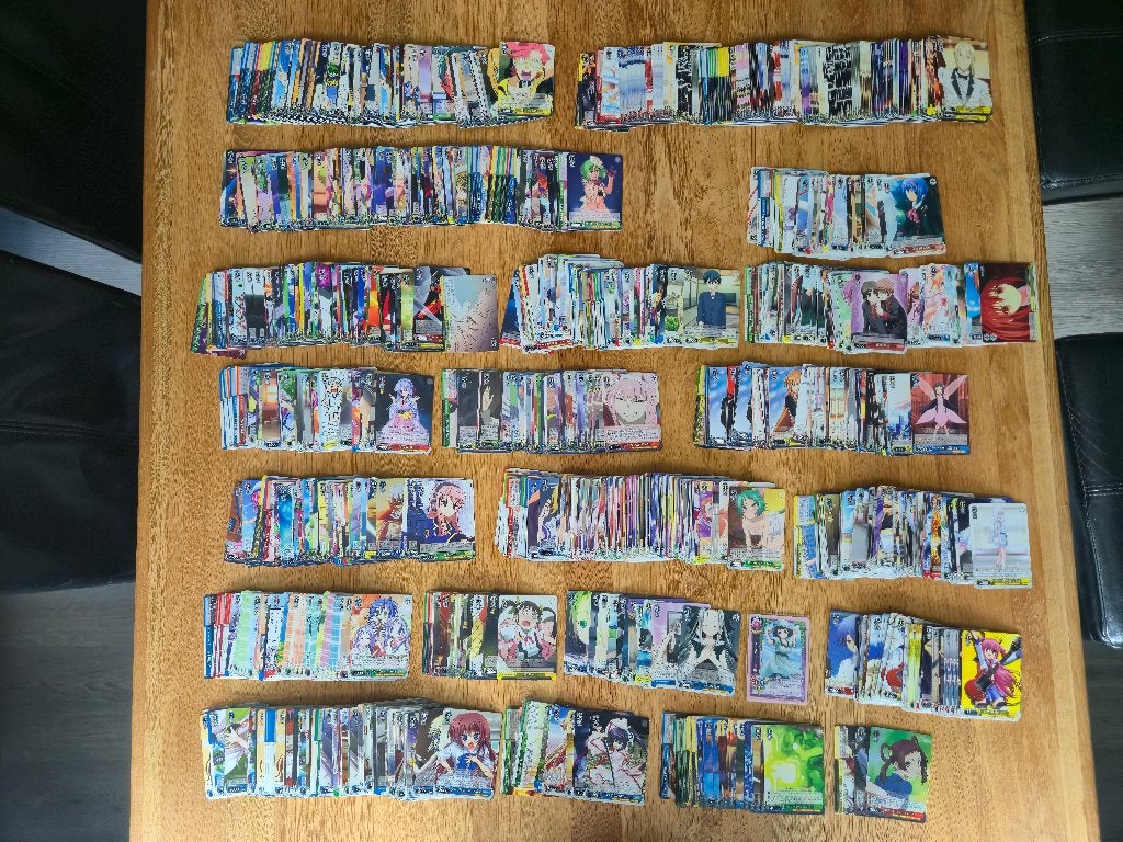 Partij Weiss Schwarz TCG kaarten 4.750 stuks (9.5kg), Verzenden, Gebruikt, Meerdere kaarten, Foil