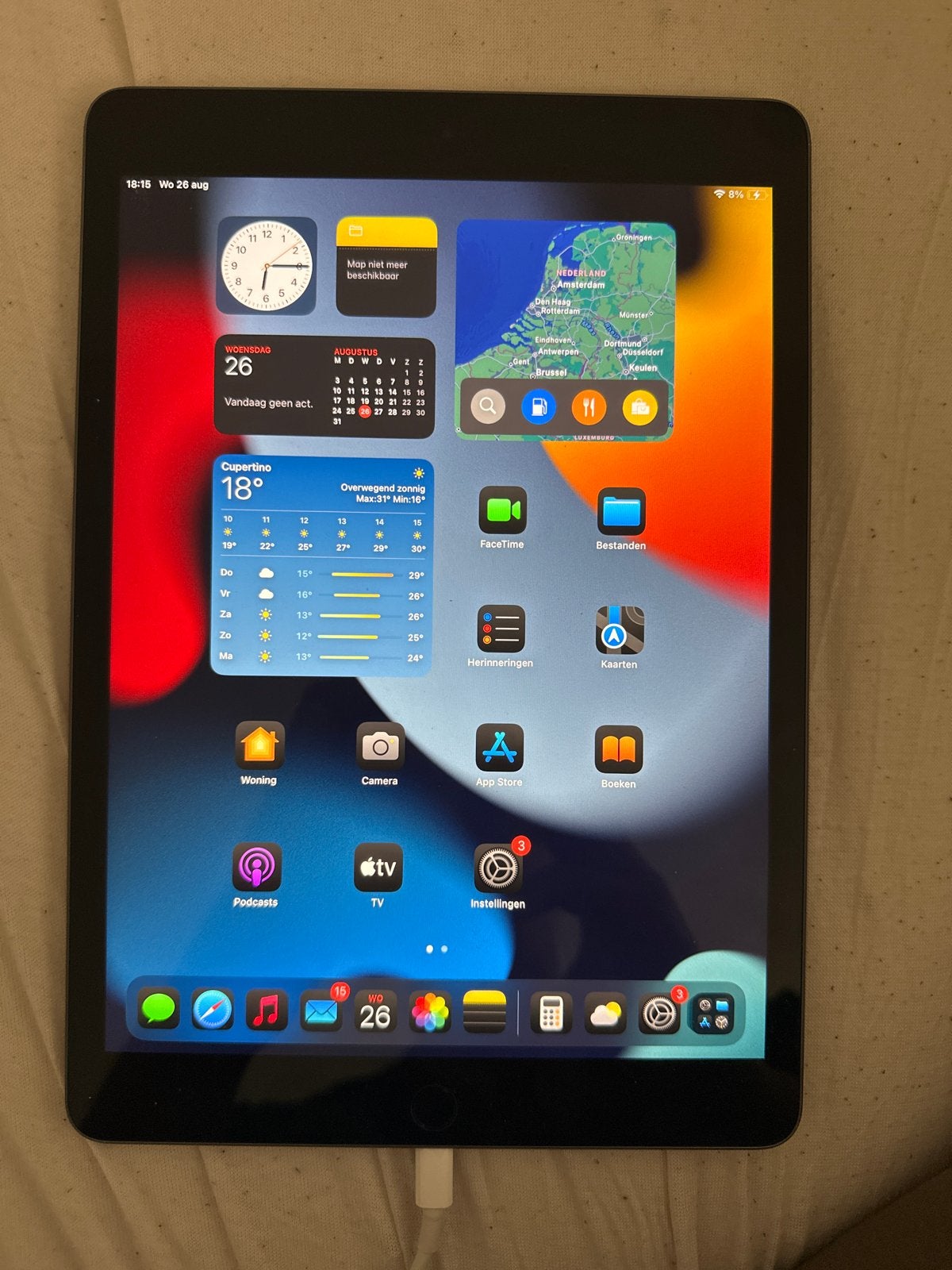iPad 2021 64GB (geen oplader/doos), Ophalen of Verzenden, Gebruikt, Apple iPad, 64 GB