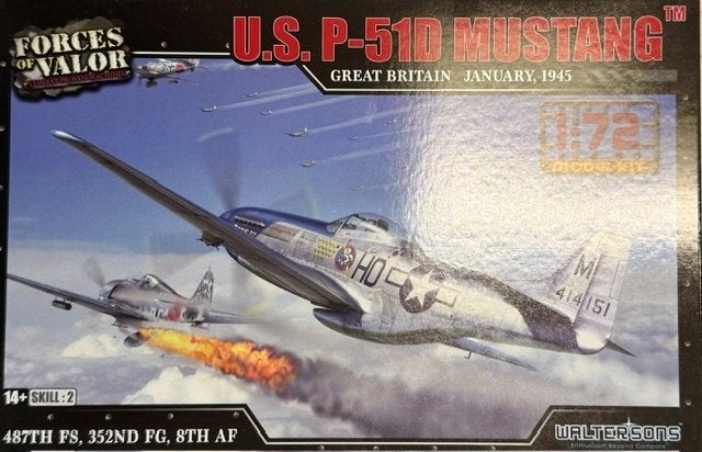 Coelianmodels, FoV, 10, P-51D Mustang, 1/72, € 12,99, Overige merken, 1:72 tot 1:144, Nieuw, Ophalen of Verzenden