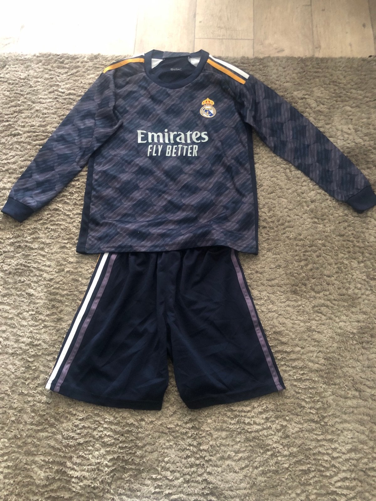 Real Madrid Ronaldo Voetbaltenue - Maat 150, Kinderen en Baby's, Ophalen of Verzenden, Gebruikt, Jongen