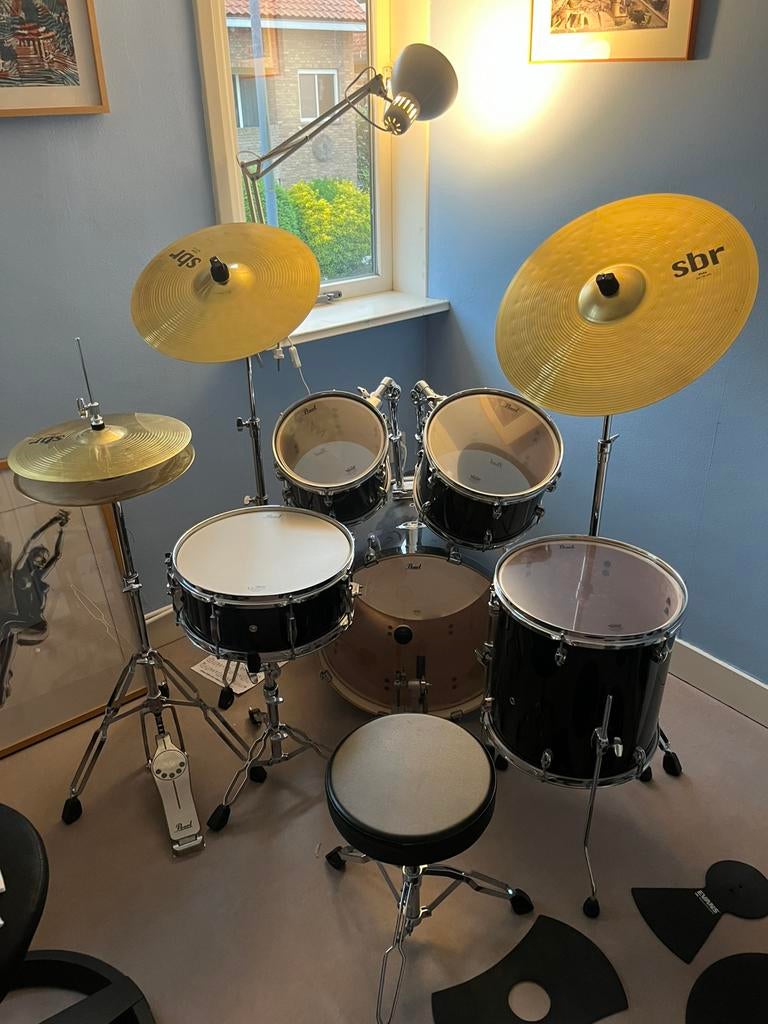 Drumstel, Muziek en Instrumenten, Drumstellen en Slagwerk, Ophalen, Zo goed als nieuw, Pearl