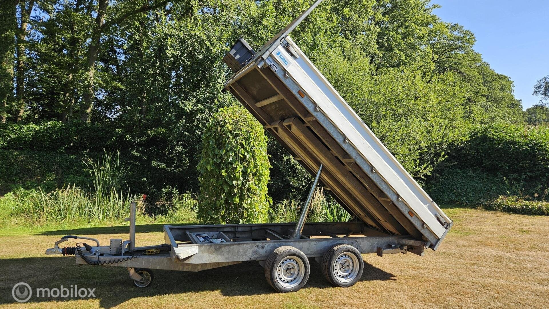Hapert Cobalt elektrische kipper met oprijplaten en steunp., Auto diversen, Aanhangers en Bagagewagens, Gebruikt