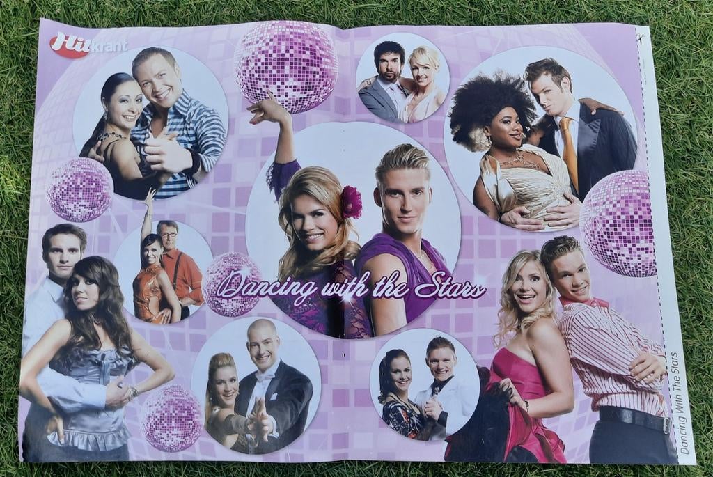 Poster 2x A4 Hitkrant 2009 Dancing with the Stars / Valerius, Ophalen of Verzenden, Gebruikt, A1 t/m A3, Film en Tv