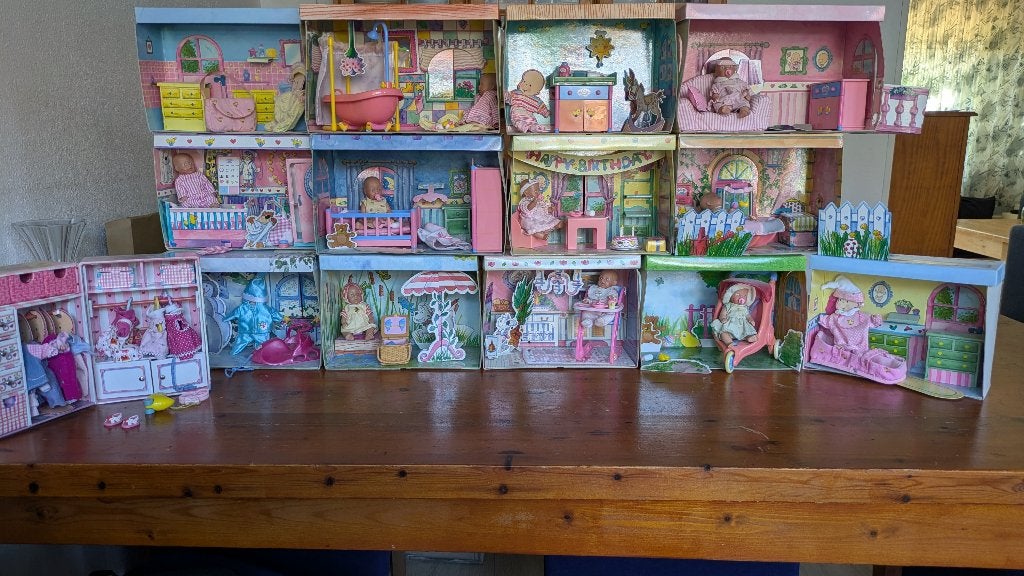 Mini Baby Born collectie - 12 kamers compleet + kledingkast, Ophalen of Verzenden, Zo goed als nieuw, Babypop