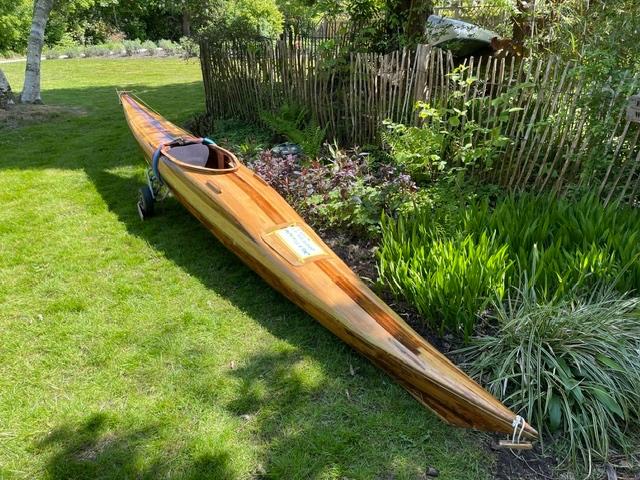 houten kayak hout epoxy stroken kayak, Watersport en Boten, Ophalen, Gebruikt, 1-persoons