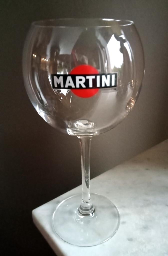 6 Martini Fiero ballonglazen., Verzamelen, Glas en Borrelglaasjes, Ophalen of Verzenden, Zo goed als nieuw, Overige typen