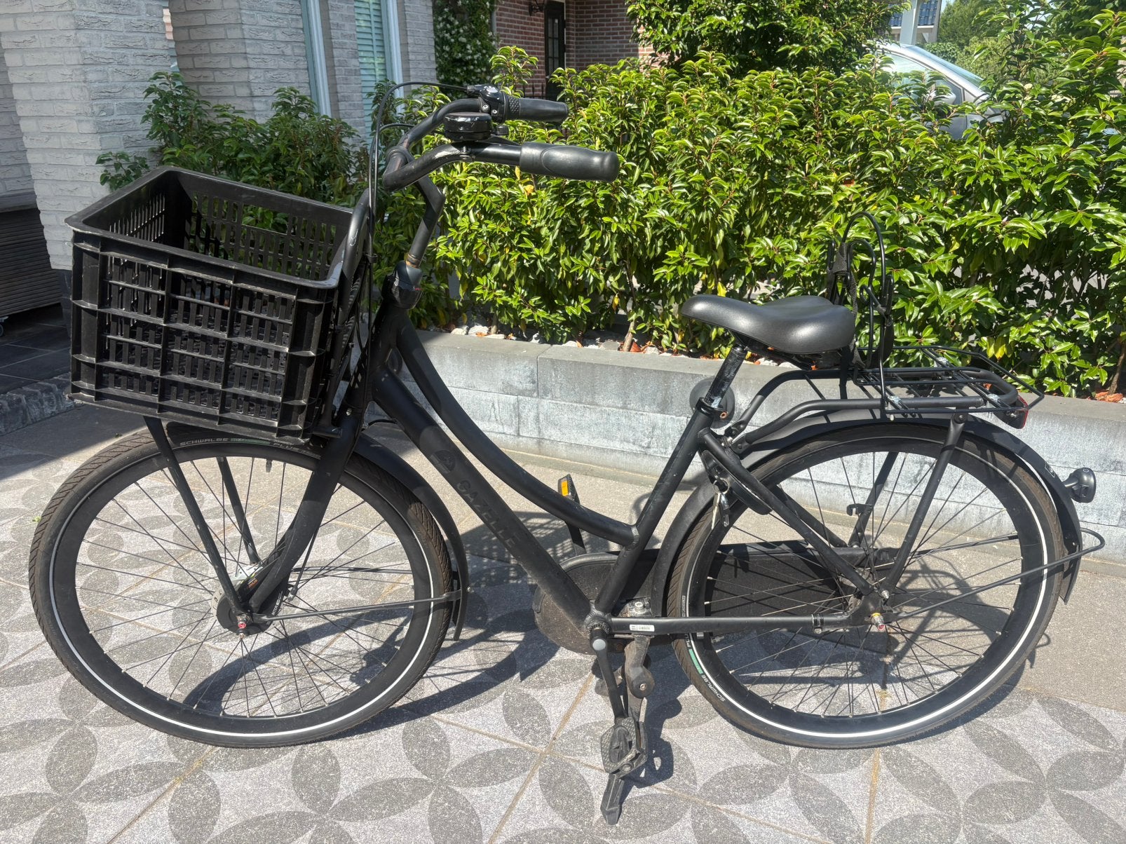 Betrouware fiets Gazelle met vele extra’s, Ophalen, Zo goed als nieuw, Terugtraprem, Versnellingen