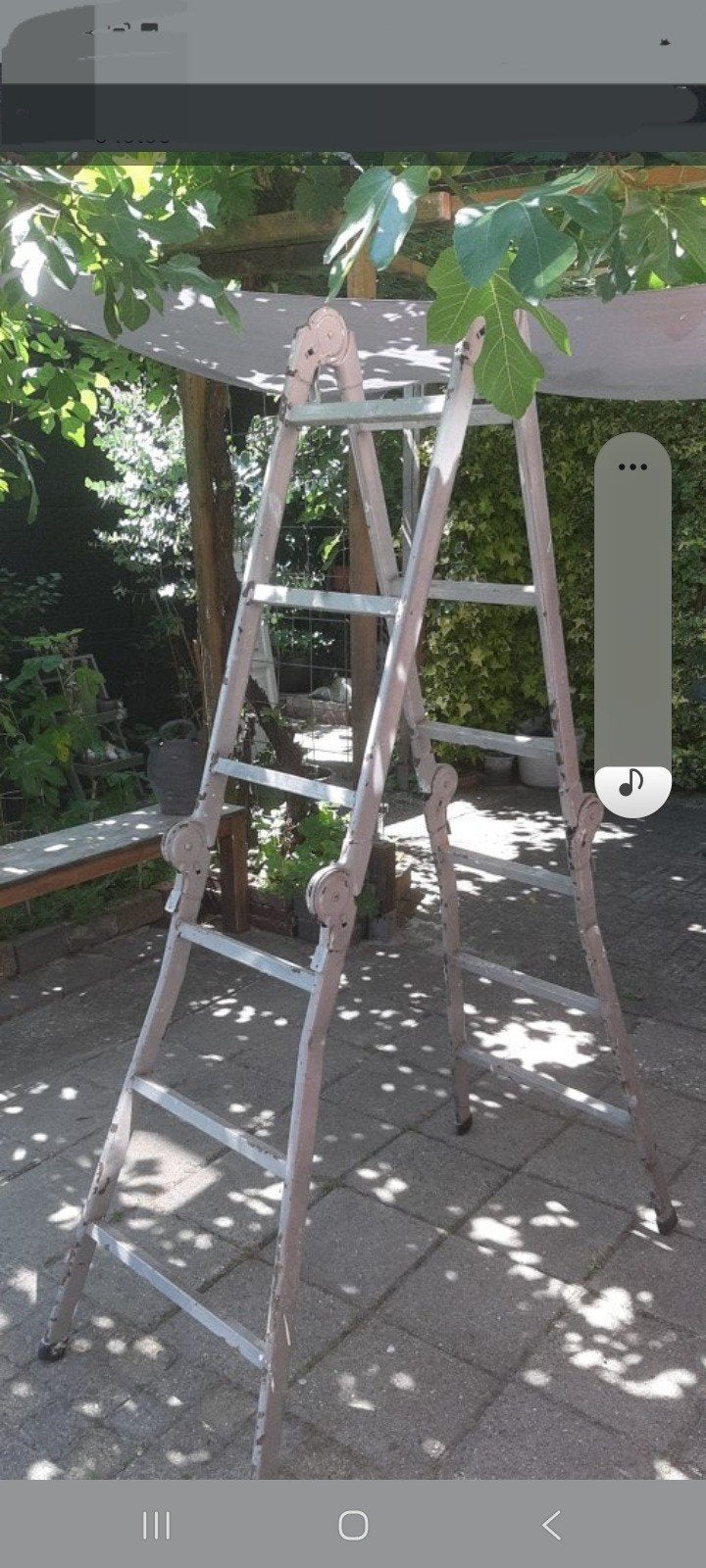 Ladder 25 euro, Ophalen, Zo goed als nieuw, Ladder, Opvouwbaar of Inschuifbaar