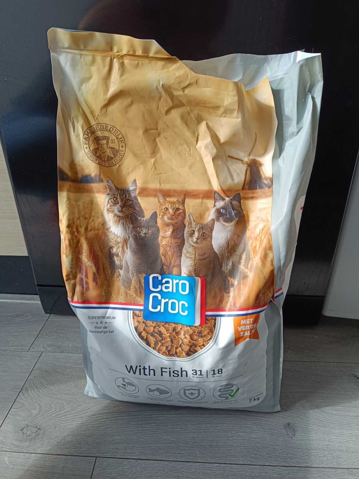 Caro croc brokjes voor katten zalm, Dieren en Toebehoren, Ophalen, Kat