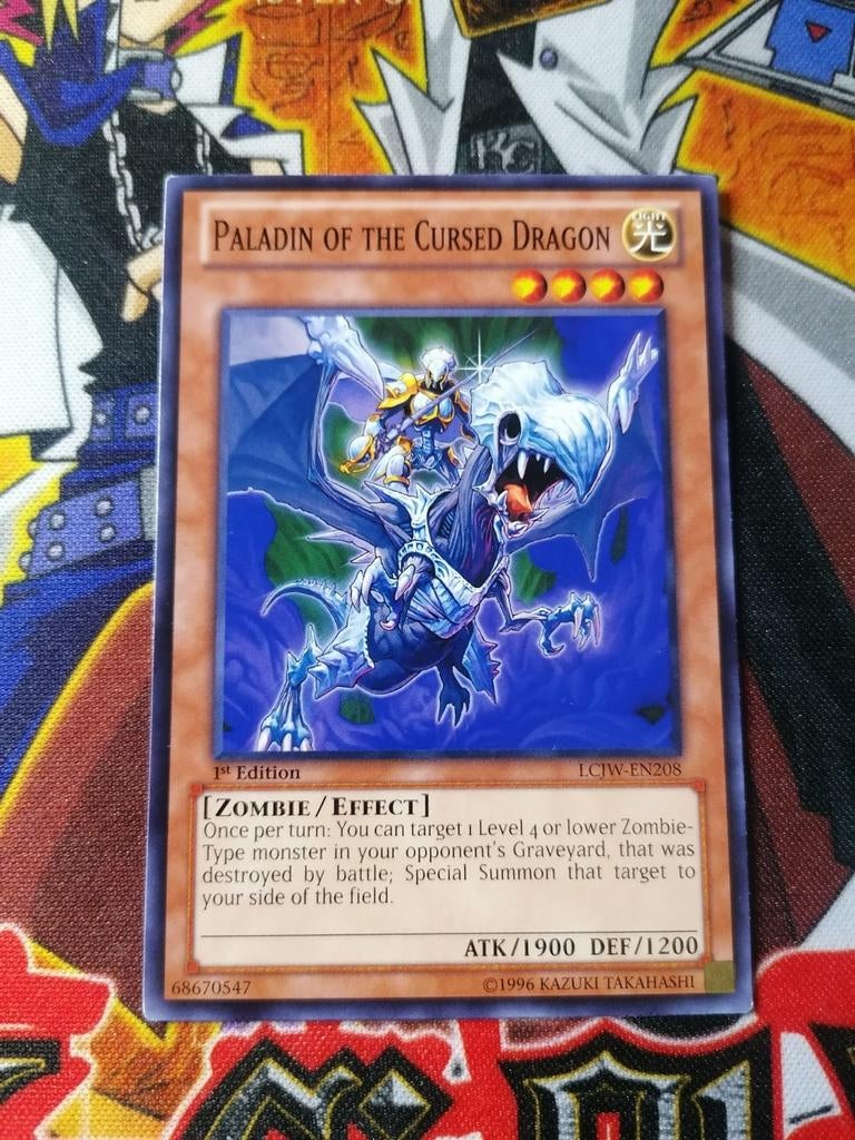 Paladin of the Cursed Dragon - LCJW - Yu-Gi-Oh, Hobby en Vrije tijd, Verzamelkaartspellen | Yu-gi-Oh!, Ophalen of Verzenden, Zo goed als nieuw