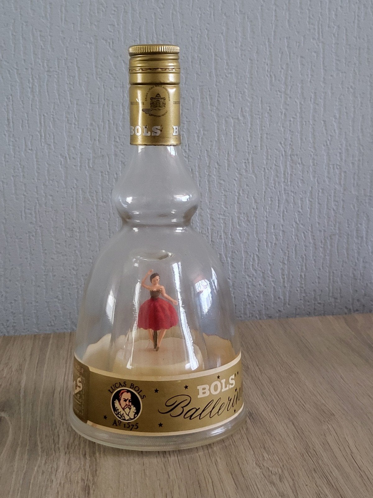 Vintage Bols Ballerina Muziekdoos Fles - Le Bleu Danube, Ophalen