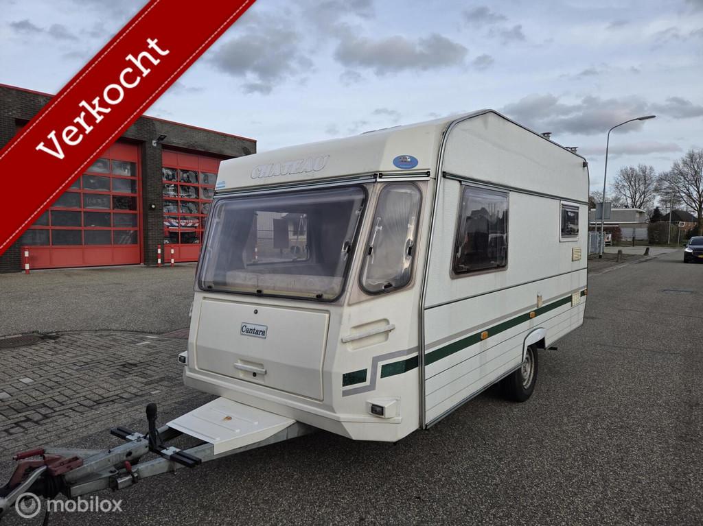 Chateau 395 C voortent, Caravans en Kamperen, Caravans, Chateau, Rondzit, Koelkast, Bedrijf