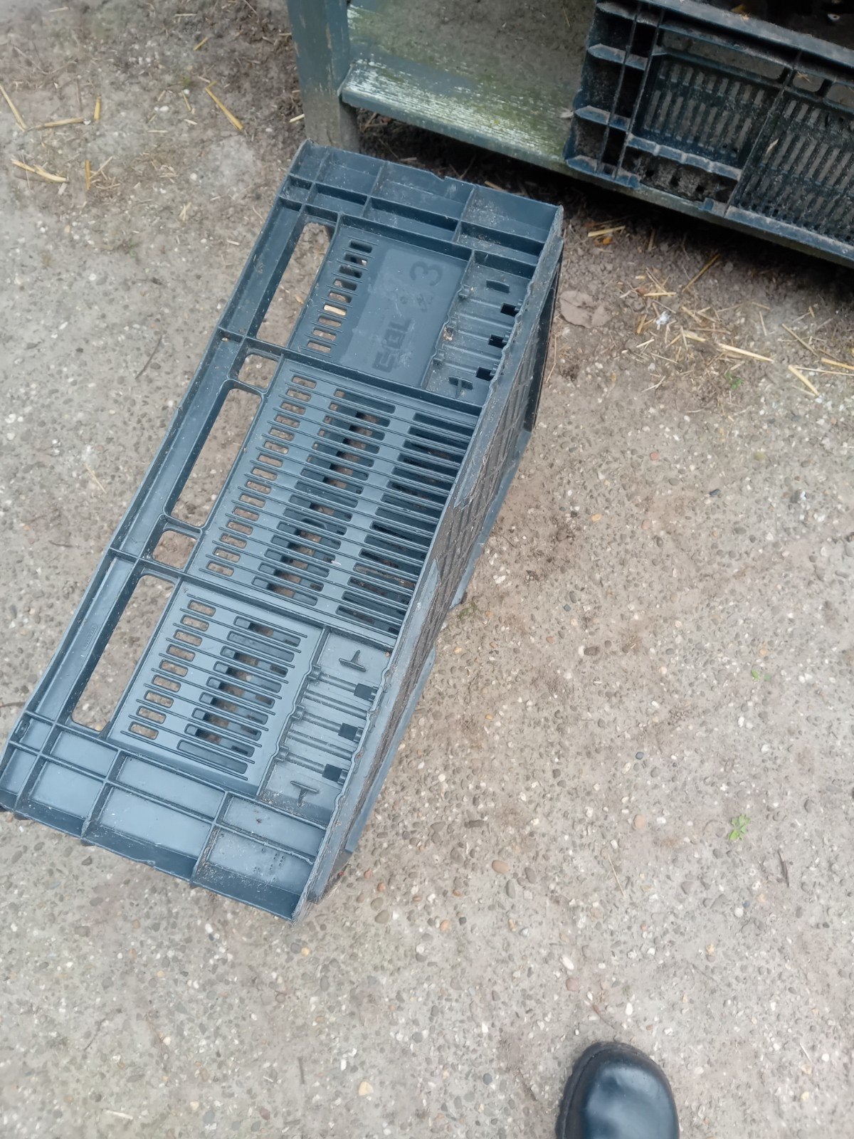 plastic  kratten  voor koopje, Ophalen of Verzenden, Gebruikt, Krat, 35 tot 50 cm