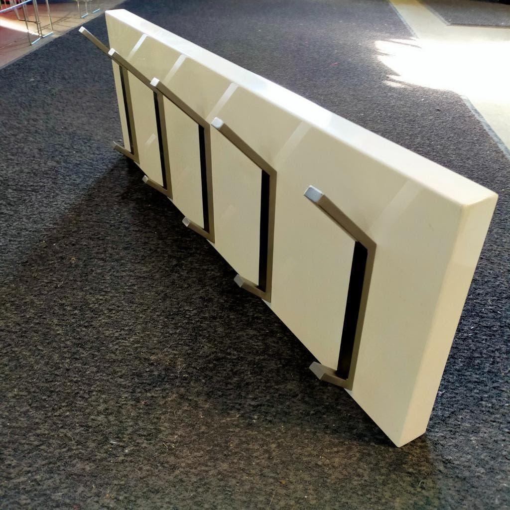 Design Wandkapstok met 5 dubbele haken, Gebruikt, Minder dan 100 cm, Hout, Ophalen