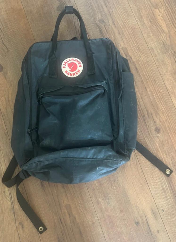 Fjällräven Kånken rugzak - Zwart, Sieraden, Tassen en Uiterlijk, Tassen | Rugtassen, Overige merken, 25 tot 40 cm, Ophalen of Verzenden