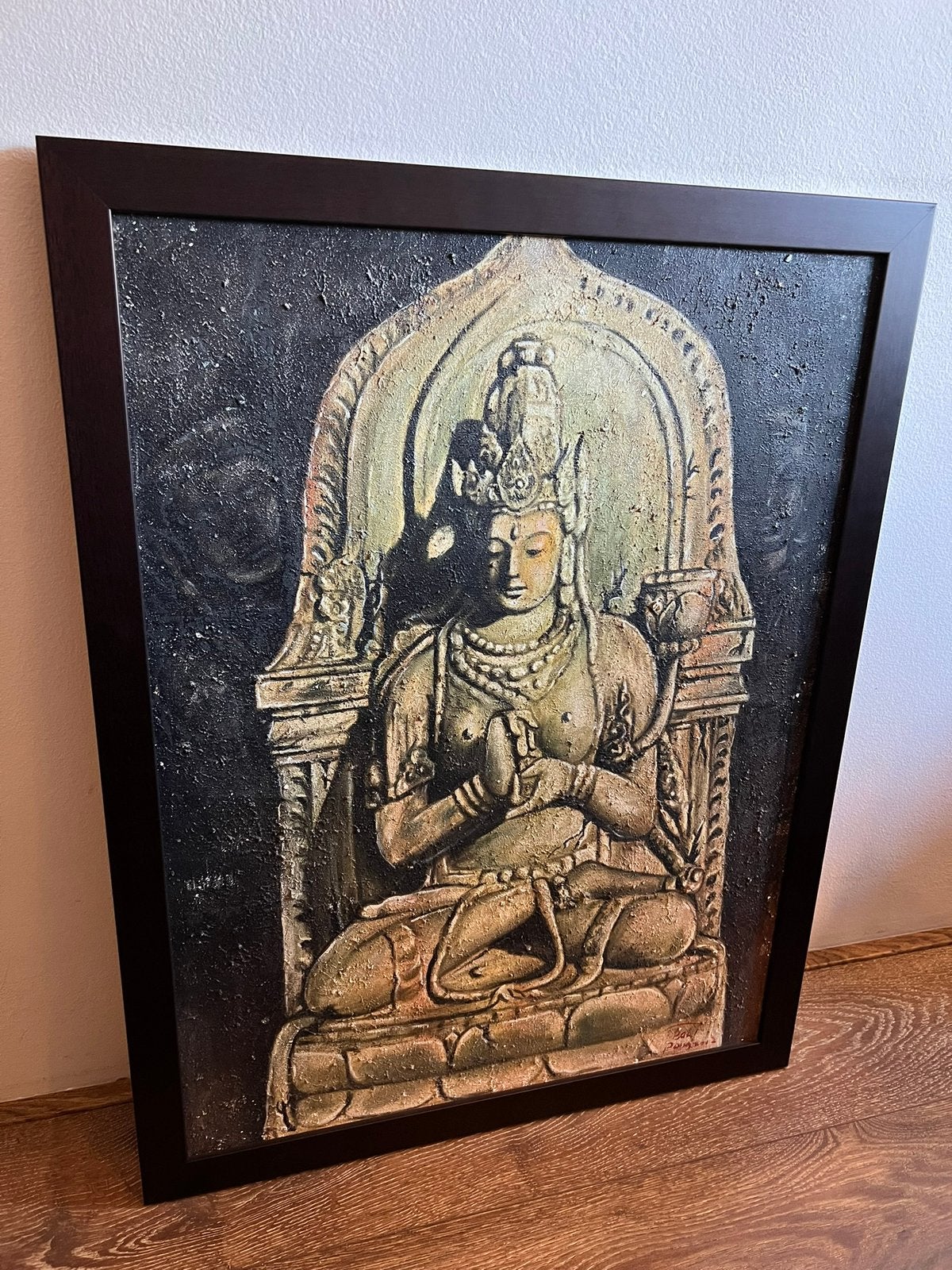 Schilderij Boeddha uit Ubud Bali, Antiek en Kunst, Ophalen