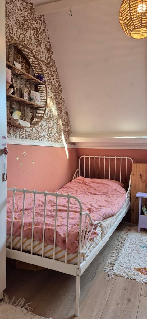 Ikea Minnen meegroeibed. ZGAN!, Ophalen, Zo goed als nieuw, 180 cm of meer, 70 tot 85 cm