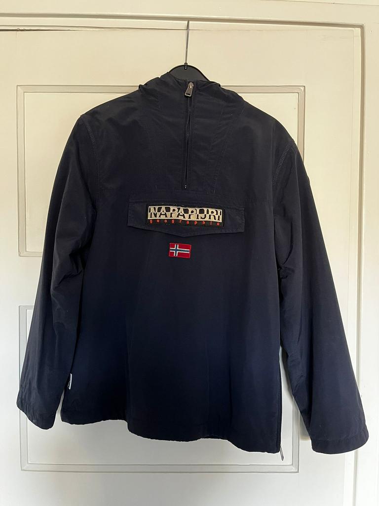 Napapijri-jas maat 162 met fleece, Ophalen of Verzenden, Gebruikt, Jongen of Meisje, Jas