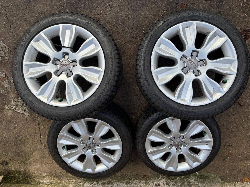 Velgenset audi a1 all season 6.5 a7 mm Goodyear, 16 inch, Banden en Velgen, Ophalen of Verzenden, All Season