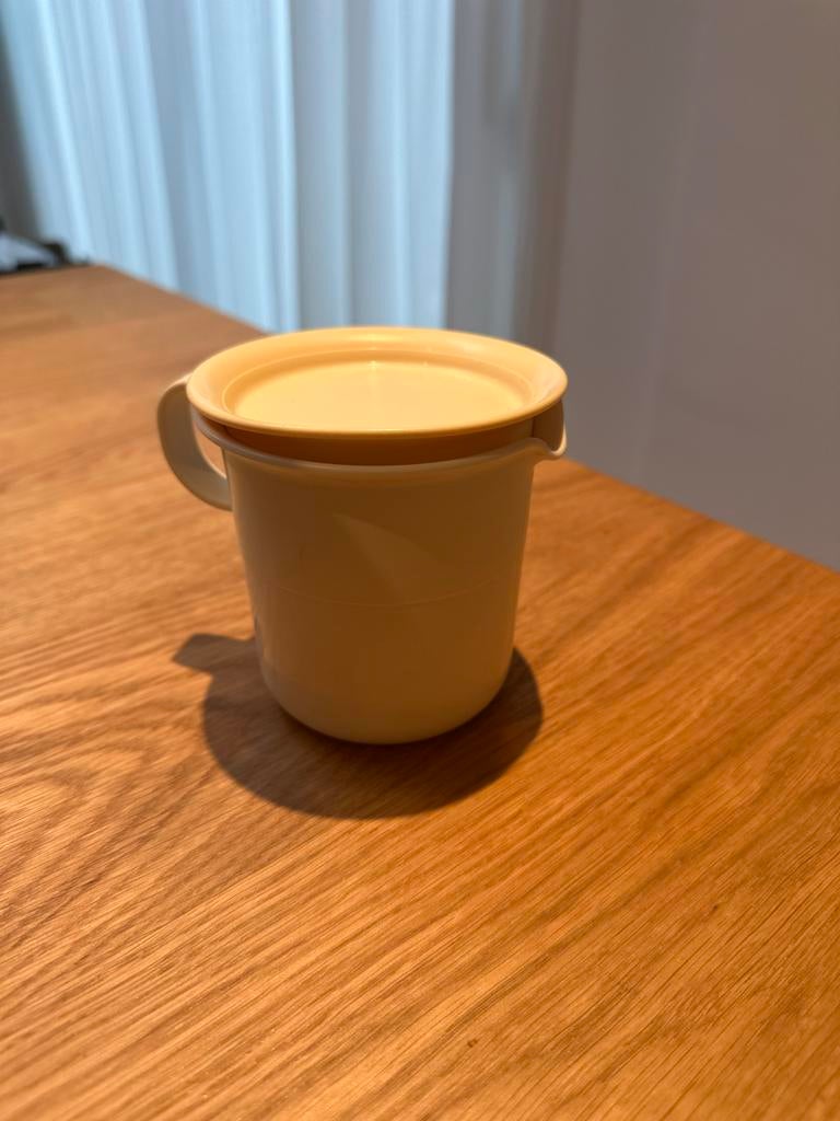 Vintage Tupperware Melkkannetje Roomstel '70, Ophalen of Verzenden, Gebruikt