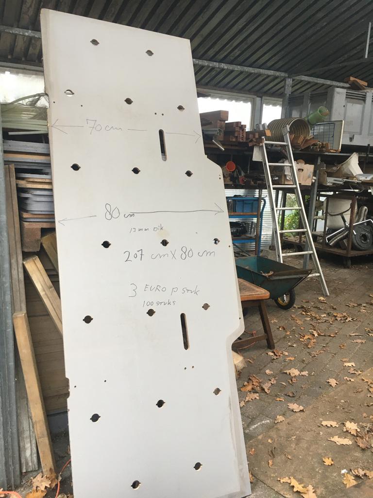 Rijplaten -, Ophalen of Verzenden, Gebruikt, Overige materialen, Minder dan 20 mm