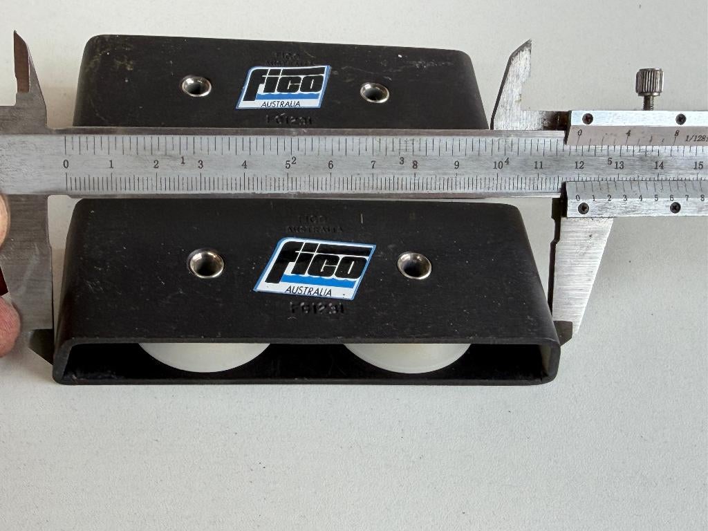 2 x Fico valgeleider nieuw 2 schijfs 43 mm, Ophalen of Verzenden, Nieuw, Lijn of Blok
