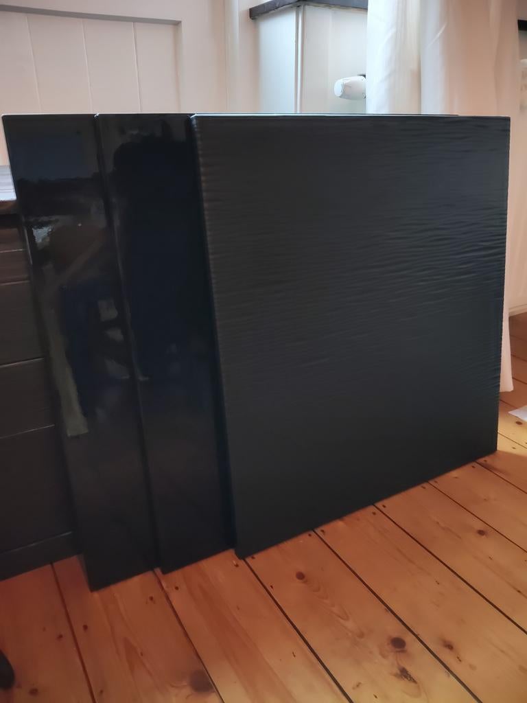 Ikea Besta Fronten 60x64cm - 2x Gebruikt, 1x Nieuw, Gebruikt, Zwart, Minder dan 100 cm, 50 tot 100 cm