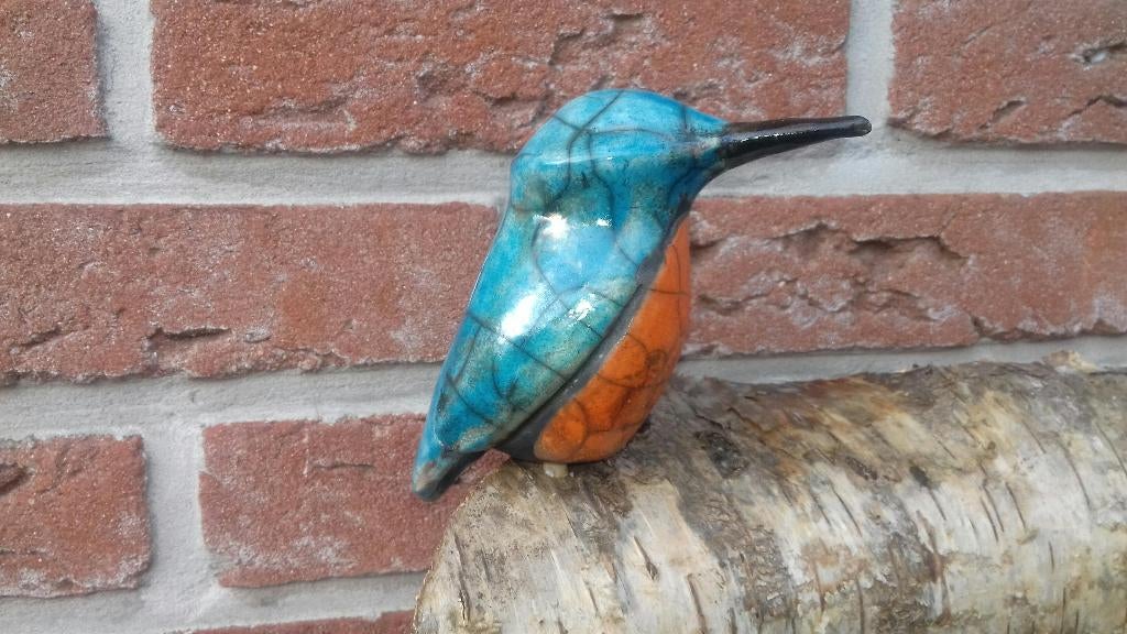 keramiek ijsvogel, Antiek en Kunst, Kunst | Beelden en Houtsnijwerken, Ophalen of Verzenden