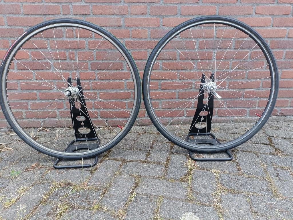 Ambrosio Nemesis tubes (cross) wielen met Dura Ace naven, Fietsen en Brommers, Fietsonderdelen, Ophalen, Zo goed als nieuw, Wiel