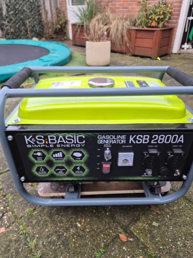 KS Basic KSB 2800A Benzine Generator, Ophalen, Gebruikt, Elektrisch startend, Benzine
