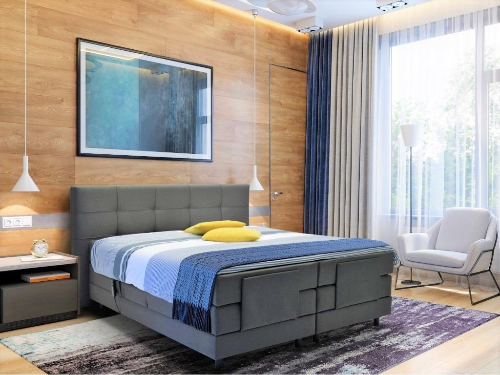 M-RAY Elektrische Boxspring Adore gold  €2395,-, 200 cm, 160 cm, Goud, Romantic