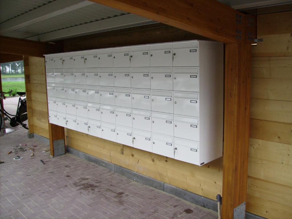 Opbouw Brievenbus constructies voor verzamelgebouwen, Tuin en Terras, Brievenbussen, Ophalen of Verzenden, Nieuw, Overige materialen