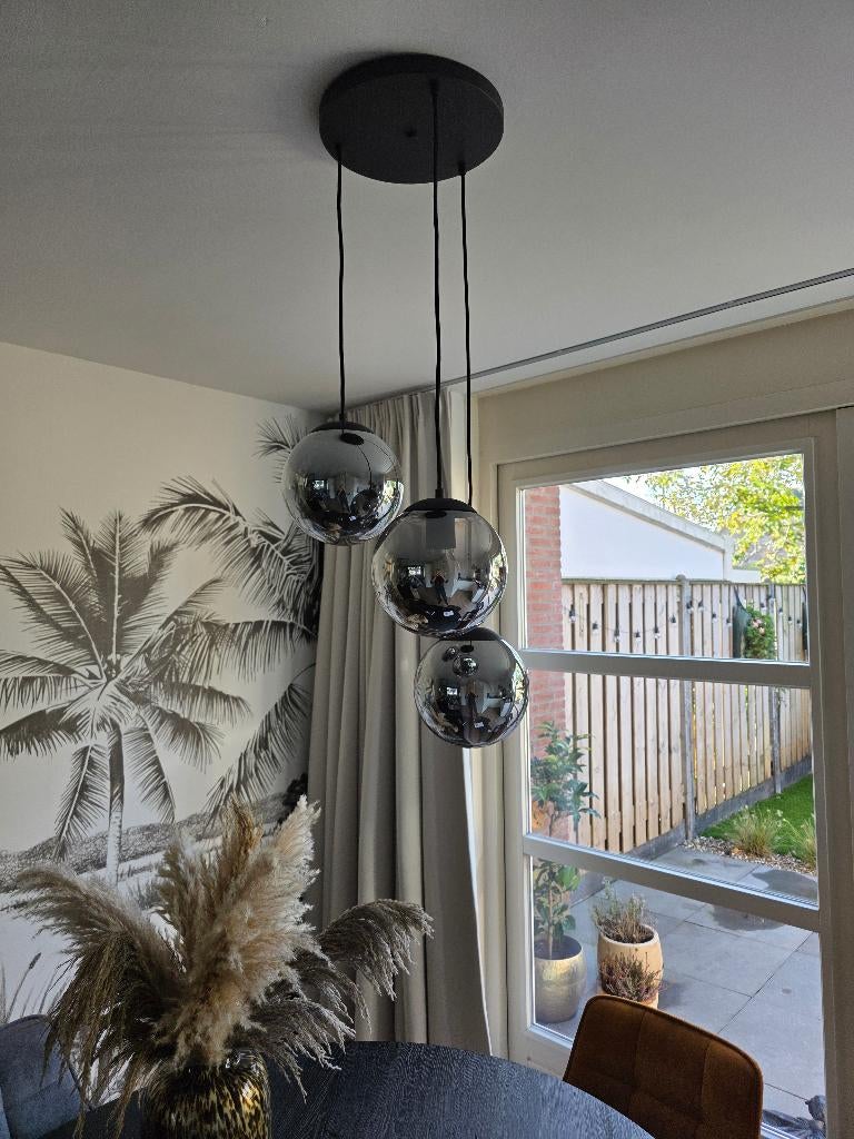 Hanglamp, Ophalen, Zo goed als nieuw, Glas, 50 tot 75 cm