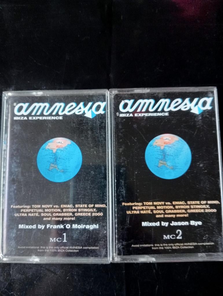 Amnesia Ibiza Experience Cassettes - Frank'O & Jason Bye, Cd's en Dvd's, 2 t/m 25 bandjes, Dance, Ophalen of Verzenden, Zo goed als nieuw
