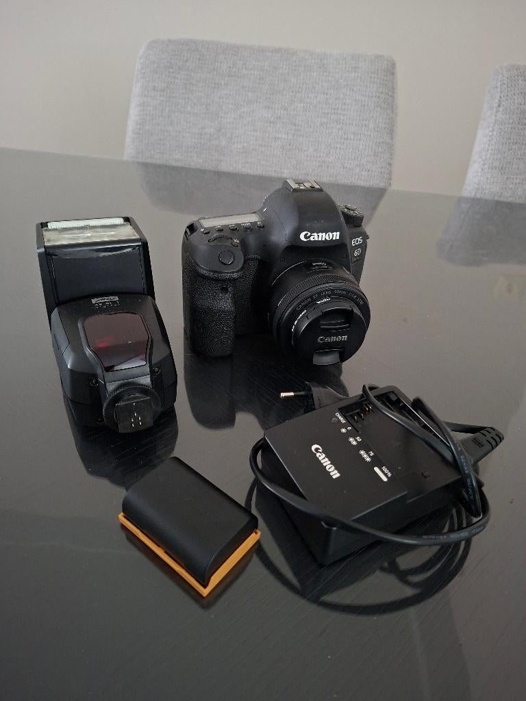 Canon EOS 6d Mark II met accessoires, Audio, Tv en Foto, Fotocamera's Digitaal, Ophalen, Canon, Geen optische zoom