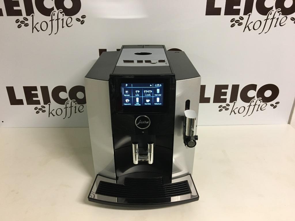 Jura S 8 Moonlight Silver, Gemalen koffie, Gebruikt, 10 kopjes of meer, Koffiemachine