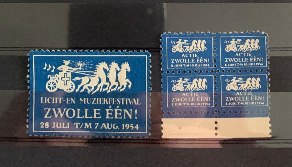Sluitzegel stads promotie VVV Zwolle 2, Ophalen of Verzenden, T/m 1940, Gestempeld