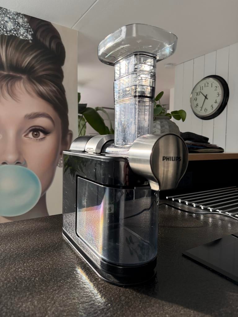 Philips Slowjuicer HR1946/70 - Zo goed als nieuw!, Witgoed en Apparatuur, Juicers, Zo goed als nieuw, Slowjuicer, Elektrisch, Ophalen of Verzenden