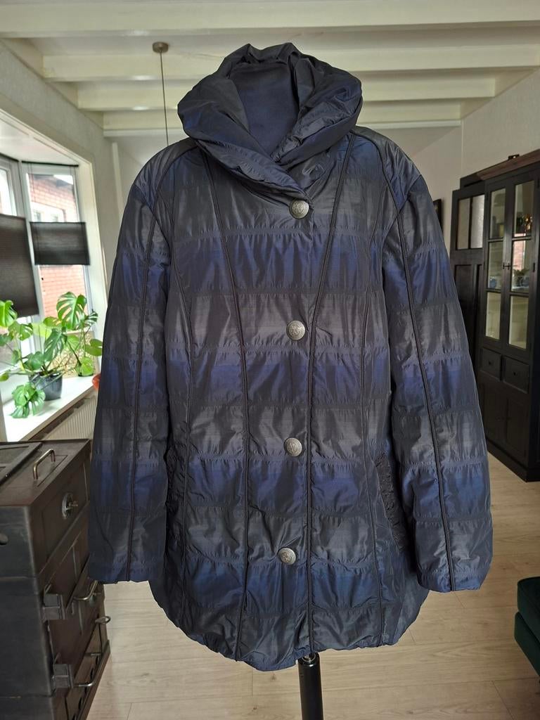 Barbara Lebek Jas - Maat 48, Kleding | Dames, Jassen | Winter, Blauw, Maat 46/48 (XL) of groter, Ophalen of Verzenden, Zo goed als nieuw