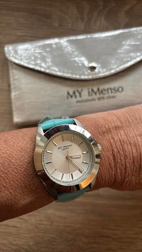 Horloge met 2 verwisselbare bandjes, Overige merken, Leer, Staal, Polshorloge